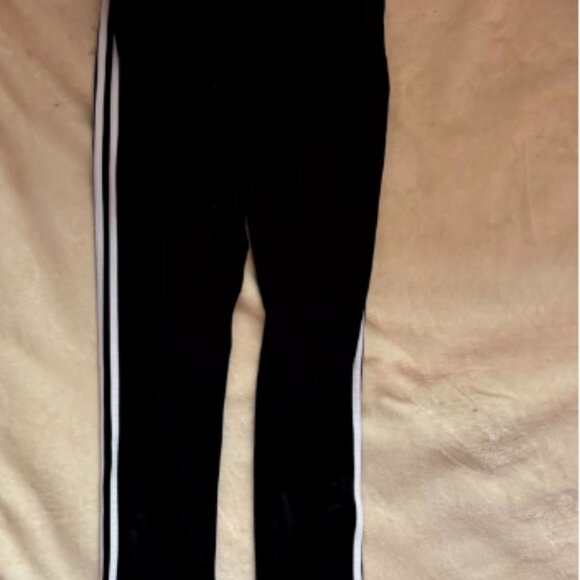 Adidas Climalite Black 3-Stripe Athletic Track Pants - Picture 5 of 6